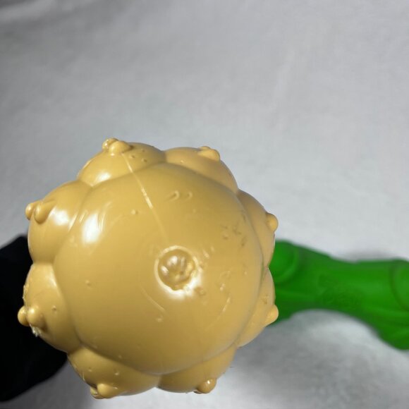 Lot of 2 Used Dog Toys: Nylabone Power Chew Barbell Lg & Hartz DuraPlay Squeaky - Picture 6 of 7